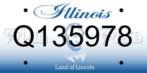 Q135978 Illinois License Plate