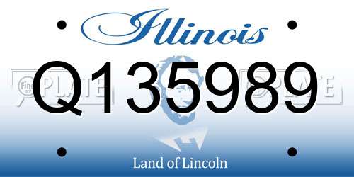 Q135989 Illinois License Plate
