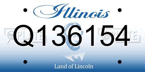 Q136154 Illinois License Plate