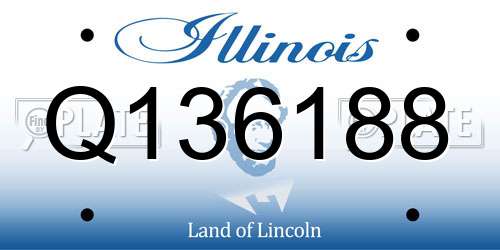 Q136188 Illinois License Plate