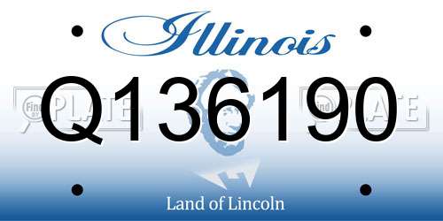 Q136190 Illinois License Plate