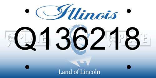Q136218 Illinois License Plate