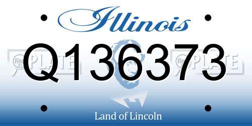 Q136373 Illinois License Plate