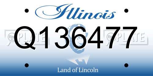 Q136477 Illinois License Plate