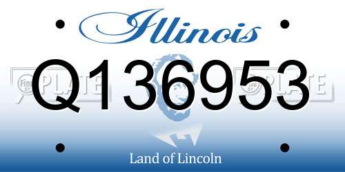 Q136953 Illinois License Plate
