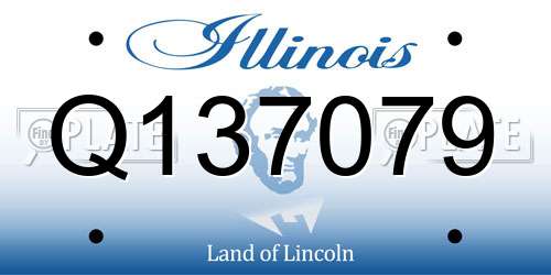 Q137079 Illinois License Plate