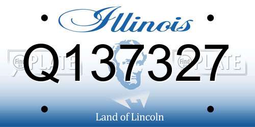 Q137327 Illinois License Plate