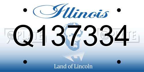Q137334 Illinois License Plate