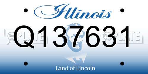 Q137631 Illinois License Plate