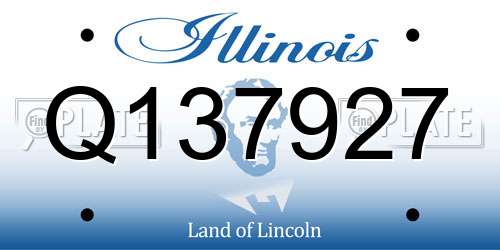 Q137927 Illinois License Plate