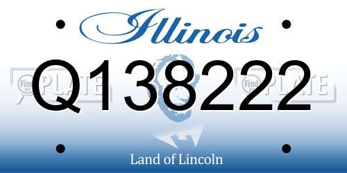 Q138222 Illinois License Plate
