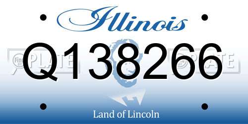 Q138266 Illinois License Plate