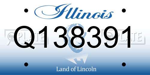 Q138391 Illinois License Plate