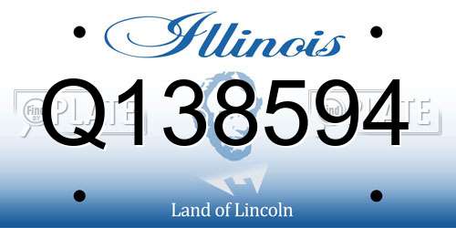 Q138594 Illinois License Plate