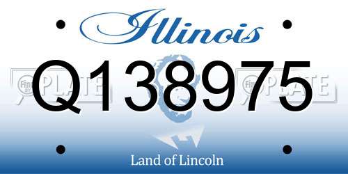 Q138975 Illinois License Plate