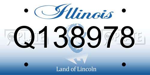 Q138978 Illinois License Plate