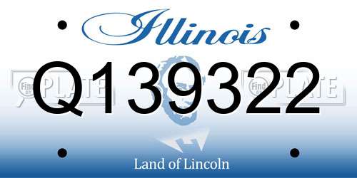 Q139322 Illinois License Plate