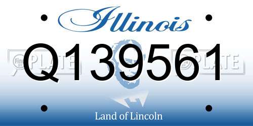Q139561 Illinois License Plate