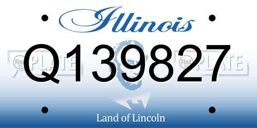 Q139827 Illinois License Plate