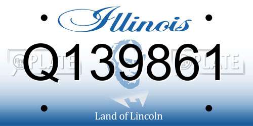 Q139861 Illinois License Plate