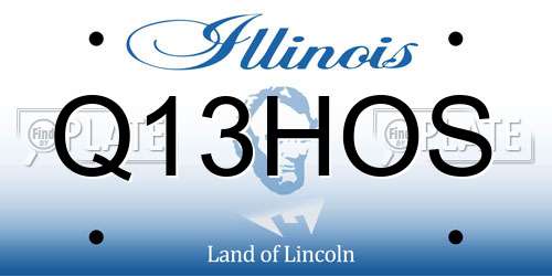 Q13HOS Illinois License Plate