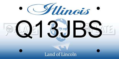 Q13JBS Illinois License Plate
