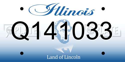 Q141033 Illinois License Plate