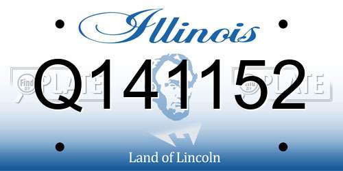Q141152 Illinois License Plate