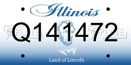 Q141472 Illinois License Plate