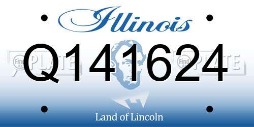 Q141624 Illinois License Plate