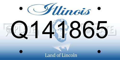 Q141865 Illinois License Plate