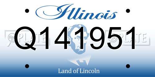 Q141951 Illinois License Plate