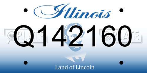 Q142160 Illinois License Plate