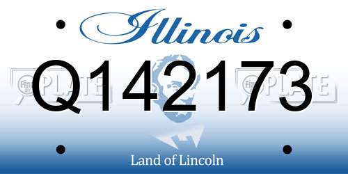 Q142173 Illinois License Plate