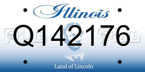 Q142176 Illinois License Plate