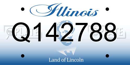 Q142788 Illinois License Plate