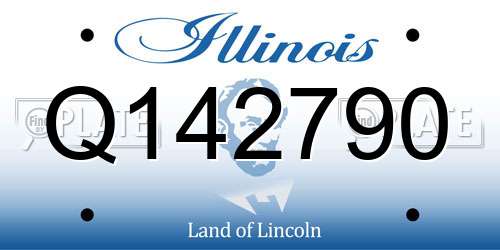 Q142790 Illinois License Plate
