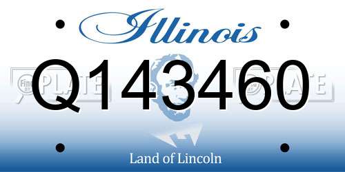 Q143460 Illinois License Plate