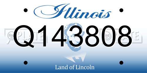 Q143808 Illinois License Plate