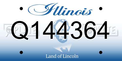 Q144364 Illinois License Plate