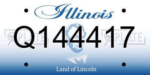 Q144417 Illinois License Plate