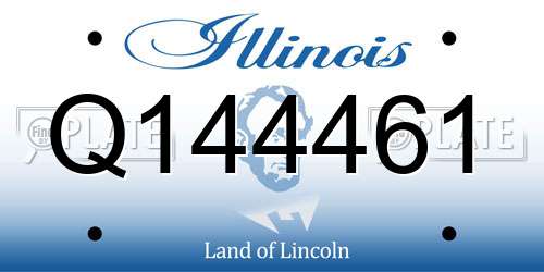 Q144461 Illinois License Plate