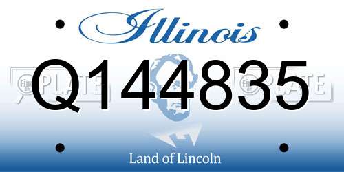 Q144835 Illinois License Plate