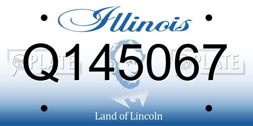 Q145067 Illinois License Plate