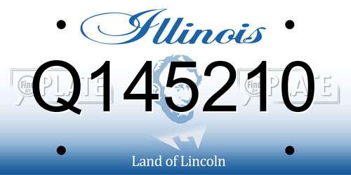 Q145210 Illinois License Plate