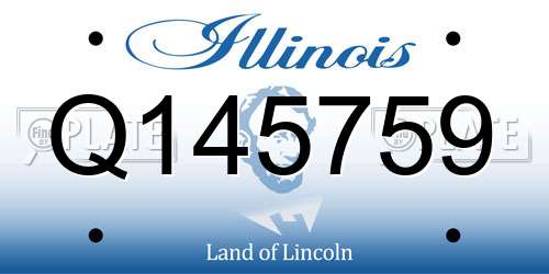 Q145759 Illinois License Plate