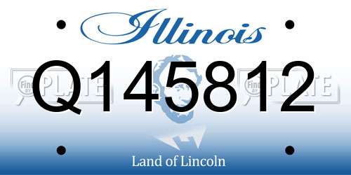 Q145812 Illinois License Plate
