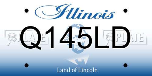 Q145LD Illinois License Plate