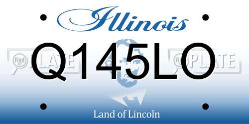 Q145LO Illinois License Plate