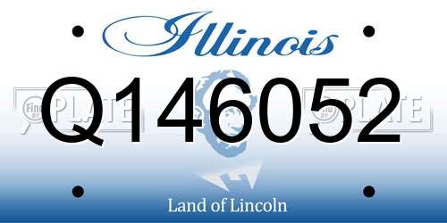 Q146052 Illinois License Plate